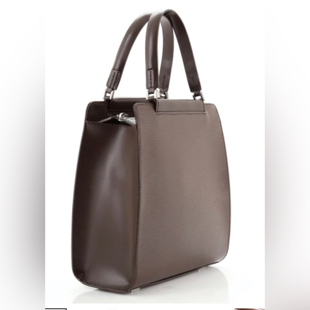 LV dark brown epi leather figari pm